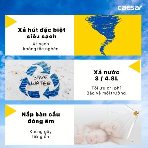 Bồn cầu 1 khối nắp rửa cơ C1394F/TAF060