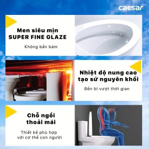 Bồn cầu 1 khối nắp rửa cơ C1394F/TAF060