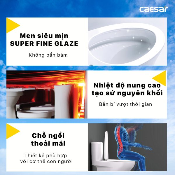 Bồn cầu 1 khối nắp rửa cơ C1394F/TAF060