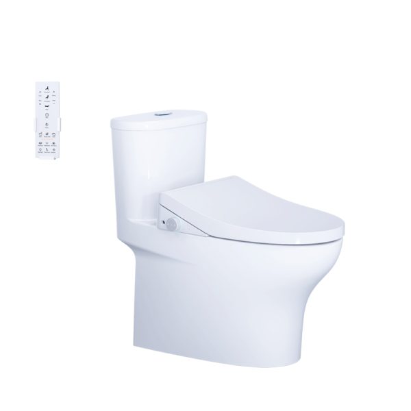 Bồn cầu 1 khối nắp điện tử Caesar C1394F/TAF610H