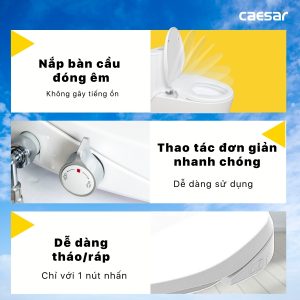 Bồn cầu 1 khối nắp rửa cơ C1395F/TAF060