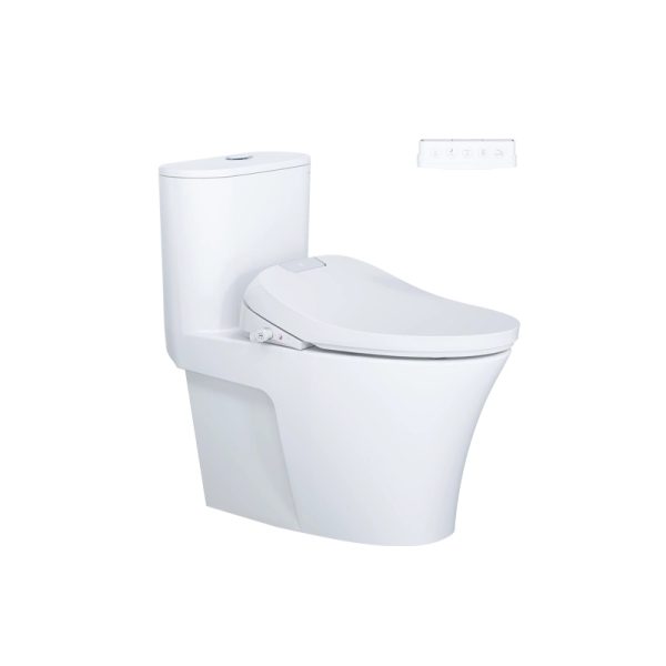 Bồn cầu 1 khối nắp điện tử Caesar C1395F/TAF610H