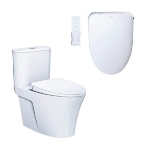 Bồn cầu 1 khối nắp điện tử Caesar C1395F/TAF710H