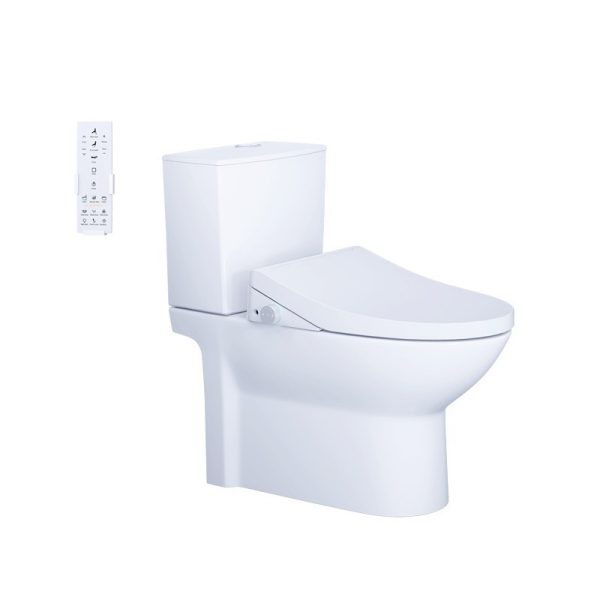 Bồn cầu 2 khối nắp điện tử Caesar CD1340/TAF512H