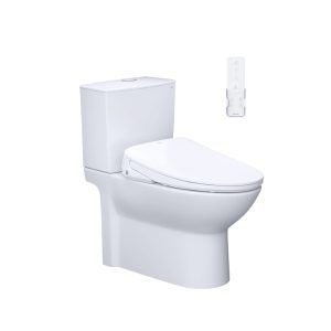 Bồn cầu 2 khối nắp điện tử Caesar CD1340/TAF710H