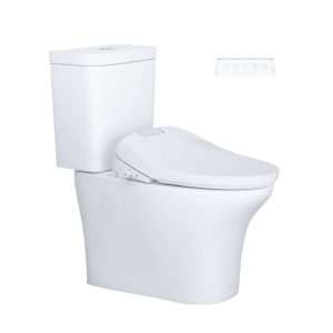 Bồn cầu 2 khối nắp điện tử Caesar CD1341/TAF610H