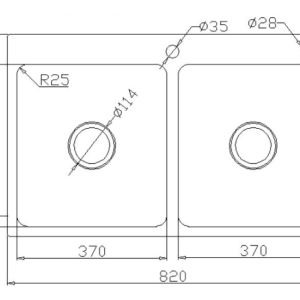 Chậu rửa bát KONOX KN8251TD DEKOR