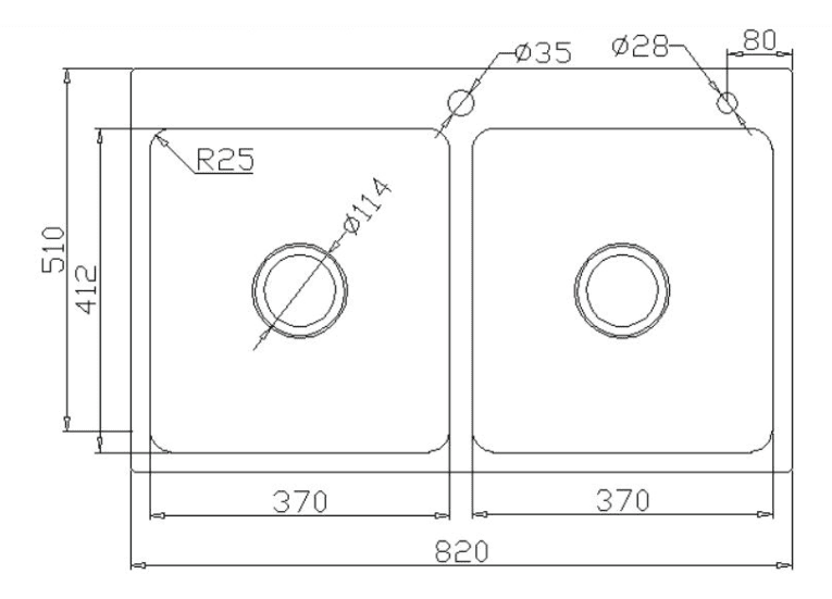 Chậu rửa bát KONOX KN8251TD DEKOR