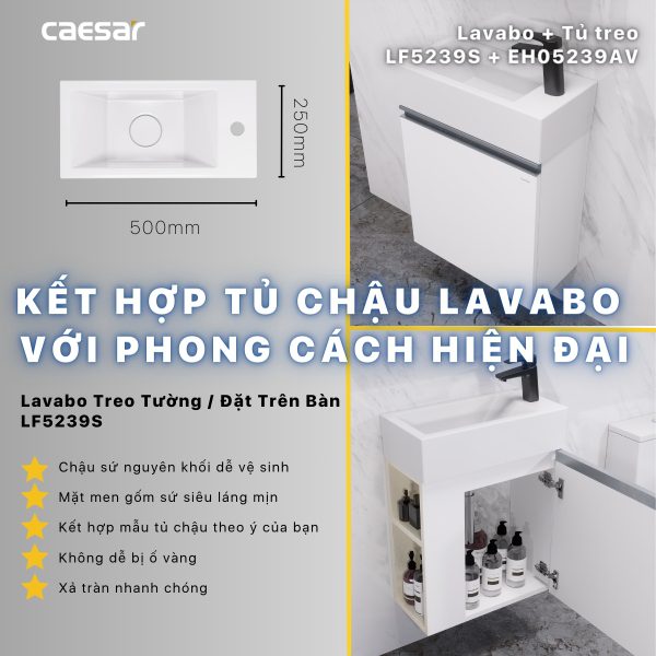 Tủ lavabo Caesar EH05239AV