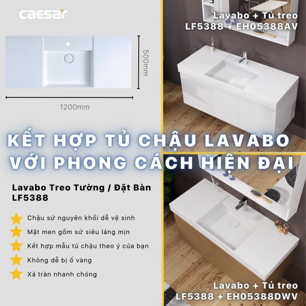 Tủ lavabo Caesar EH05388AV