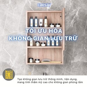 Tủ gương Caesar EM0145W