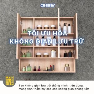 Tủ gương Caesar EM1180W7V