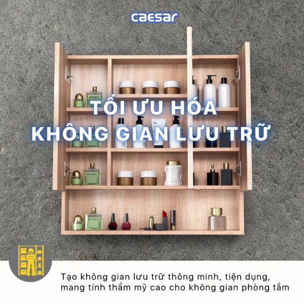 Tủ gương Caesar EM1180W7V