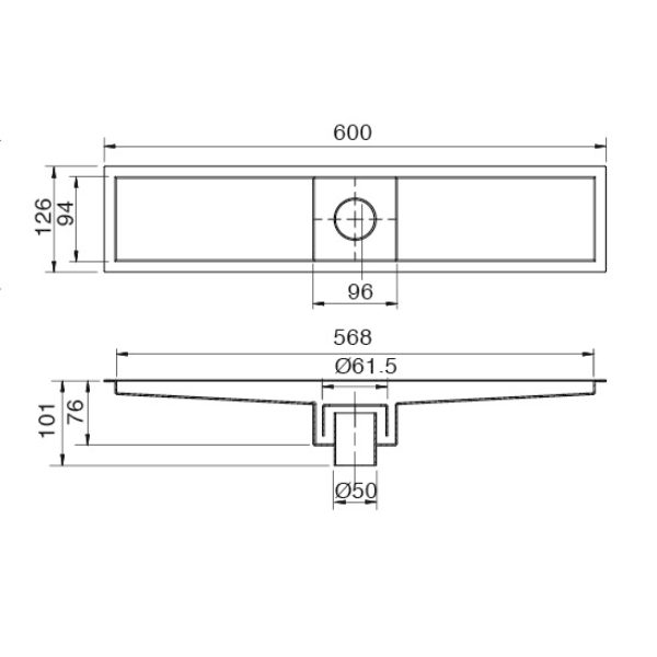 Phễu thoát sàn Inax FBFV-600