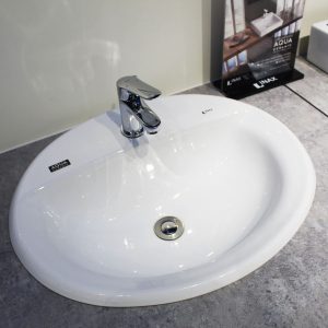 Chậu rửa lavabo âm bàn INAX L-2395VEC