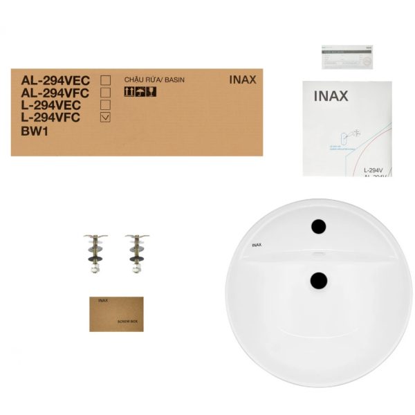 Chậu rửa lavabo đặt bàn INAX L-294VFC
