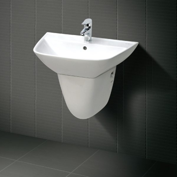 Chậu lavabo Inax L-297VFC treo tường