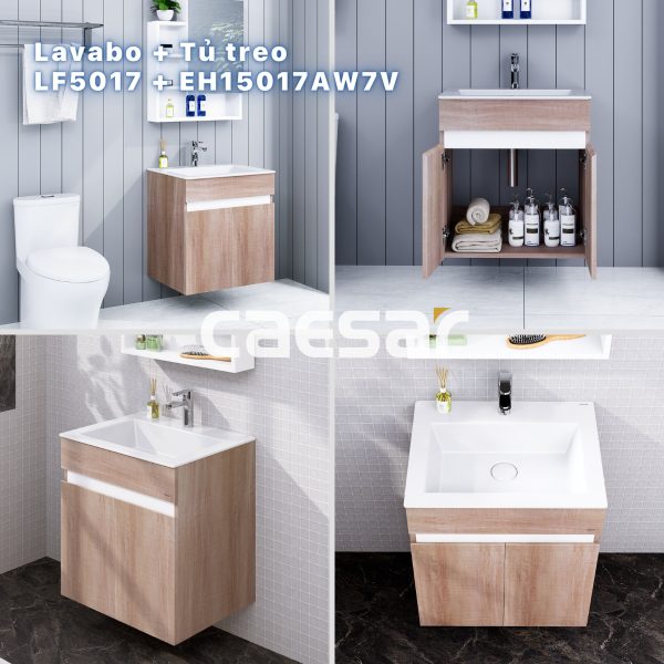 Bộ tủ lavabo Caesar LF5017/EH15017AW7V