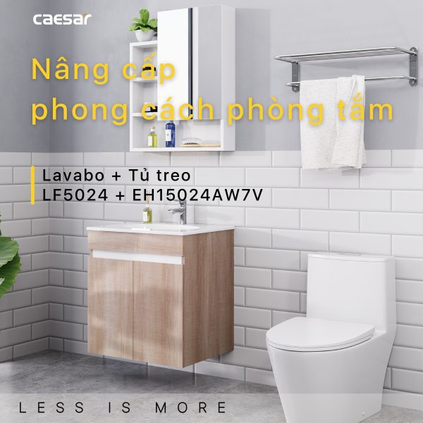 Bộ tủ lavabo Caesar LF5024/EH15024AW7V