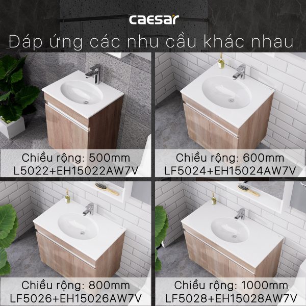 Bộ tủ lavabo Caesar LF5024/EH15024AW7V