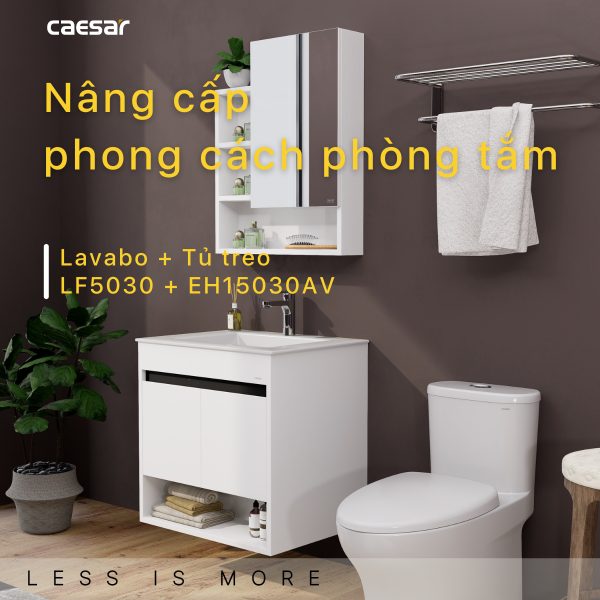 Bộ tủ lavabo Caesar LF5030/EH15030AV