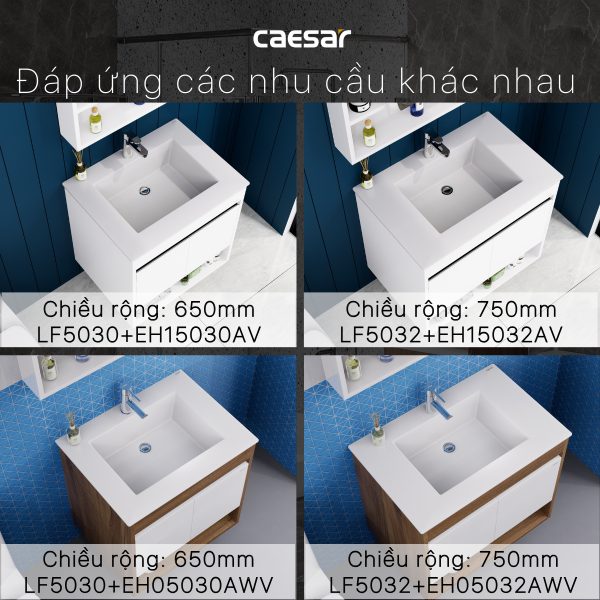 Bộ tủ lavabo Caesar LF5030/EH15030AV