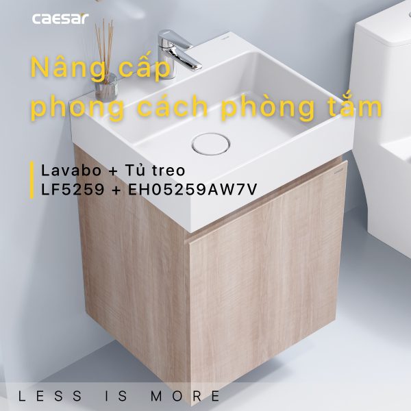 Bộ tủ lavabo Caesar LF5253/EH05253AW7V