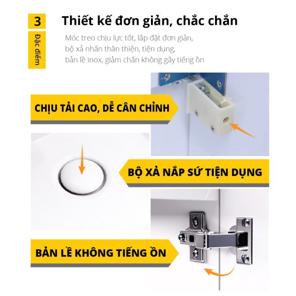 Bộ tủ lavabo Caesar LF5257+EH05257ADV