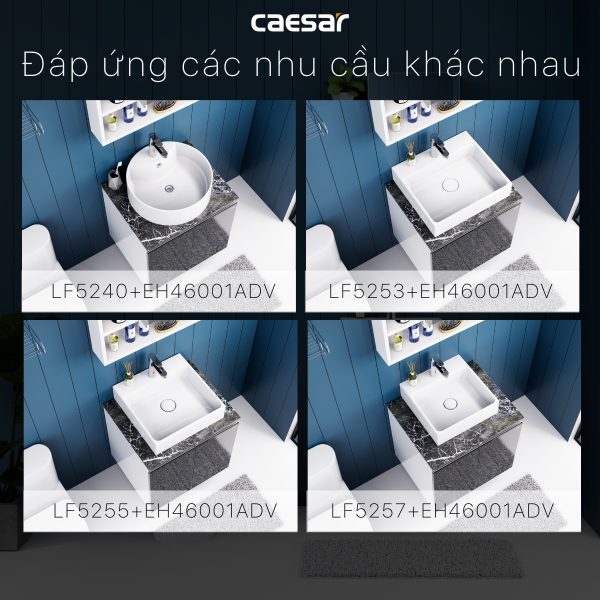 Bộ tủ lavabo Caesar LF5261/EH46001ADV