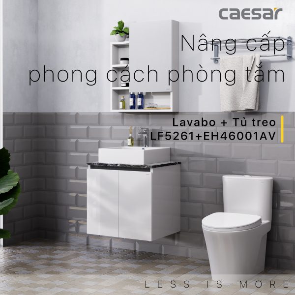 Bộ tủ lavabo Caesar LF5261/EH46001AV
