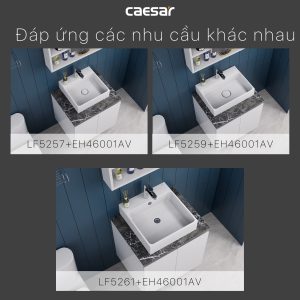 Bộ tủ lavabo Caesar LF5261/EH46001AV