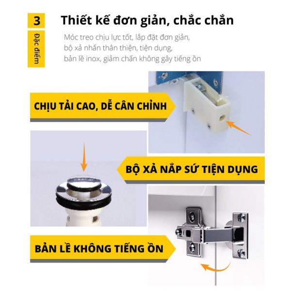 Bộ tủ lavabo Caesar LF5263/EH05263AV