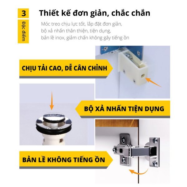 Bộ tủ lavabo Caesar LF5263/EH05263AWV