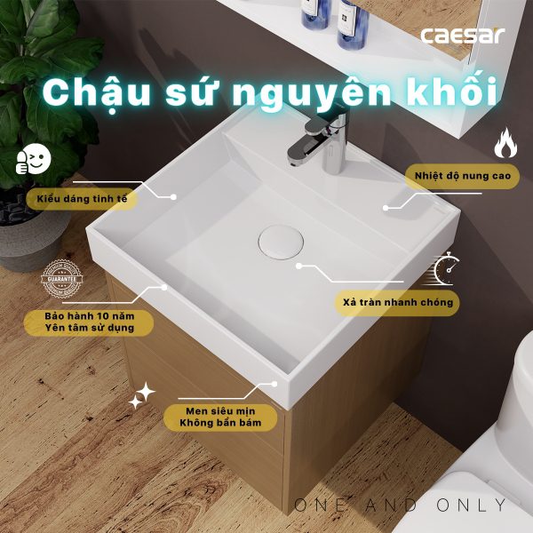Bộ tủ lavabo Caesar LF5380/EH05380DWV