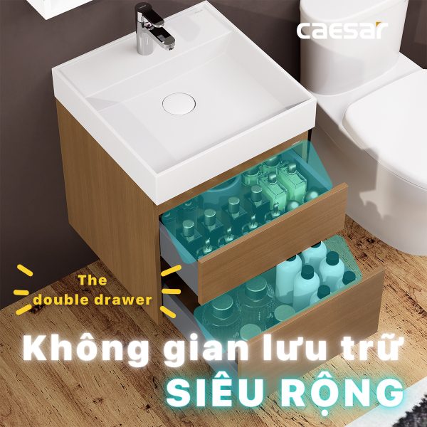 Bộ tủ lavabo Caesar LF5380/EH05380DWV