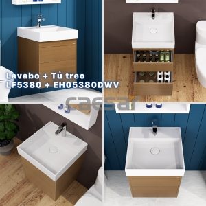 Bộ tủ lavabo Caesar LF5380/EH05380DWV