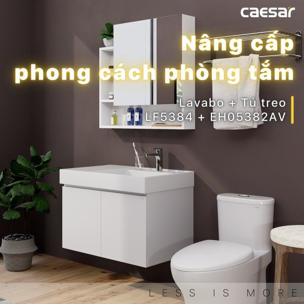 Bộ tủ lavabo Caesar LF5384/EH05382AV