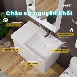 Bộ tủ lavabo Caesar LF5384/EH05382AV