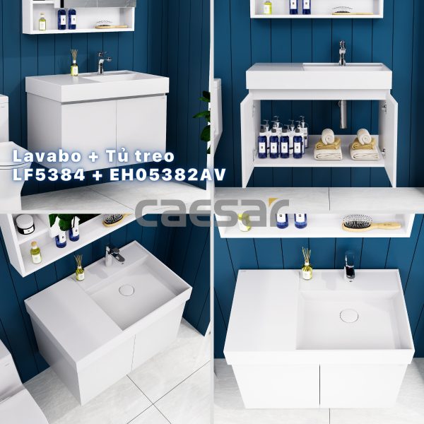 Bộ tủ lavabo Caesar LF5384/EH05382AV