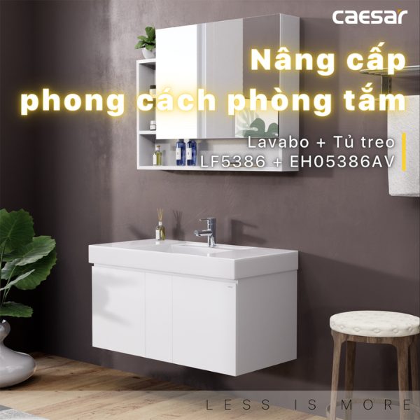 Bộ tủ lavabo Caesar LF5386/EH05386AV