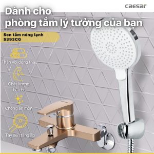 Sen tắm Caesar nóng lạnh S393CG