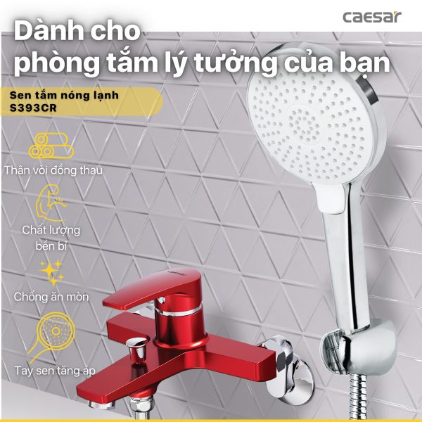 Sen tắm Caesar nóng lạnh S393CR