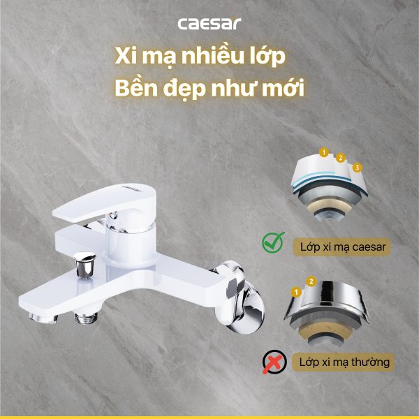 Sen tắm Caesar nóng lạnh S393CW