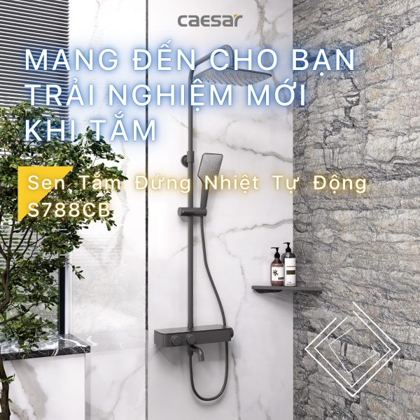Sen tắm cây nhiệt độ Caesar tự động S788CB