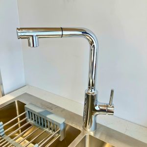 Vòi bếp Inax SFV-907SX dây rút nóng lạnh