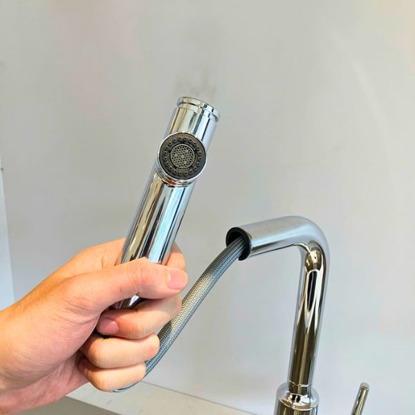 Vòi bếp Inax SFV-907SX dây rút nóng lạnh