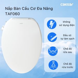 Nắp bàn cầu Caesar rửa cơ TAF060