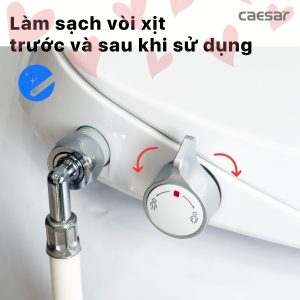 Nắp bàn cầu Caesar rửa cơ TAF060