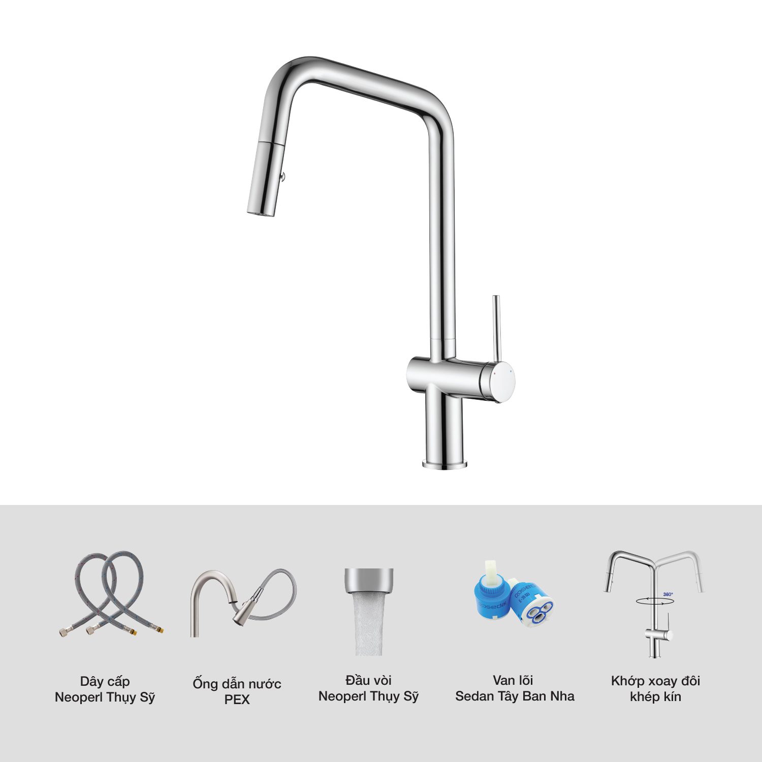 Vòi rửa bát Kluger KLF0020S