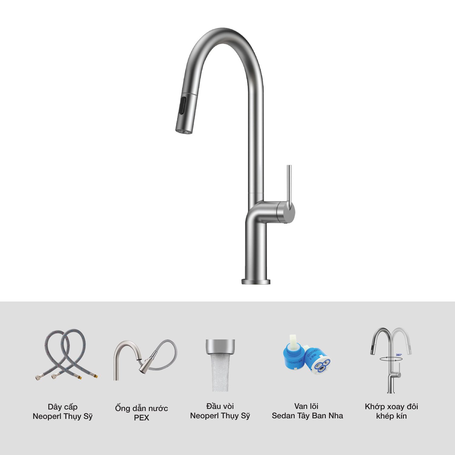 Vòi rửa bát Kluger KLF0020S